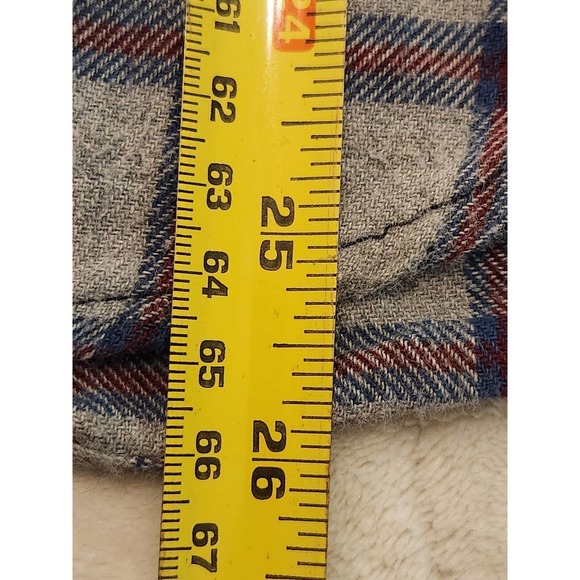 Field & Stream Mens L Blue Plaid Lightweight Flannel Button Up Shirt Western‎ - Picture 4 of 7